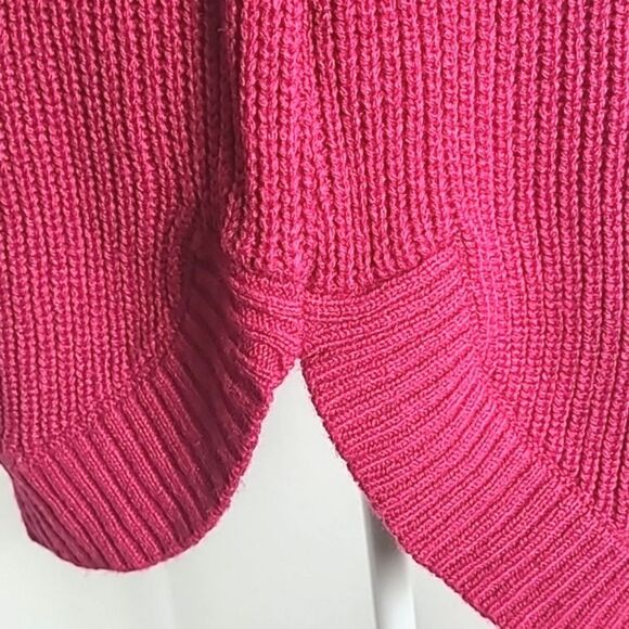 89th & Madison Pullover Pink Sweater, Cowl Neck, Gold Buttons, Size Large, NWT - Picture 5 of 12